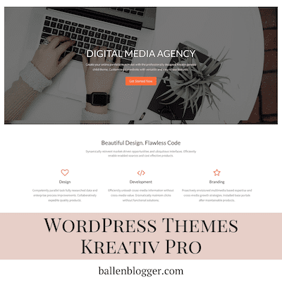 Kreativ Pro is a multi-purpose WordPress theme designed for agencies to showcase projects in style. With great typography and clean layouts, Kreativ Pro is the best theme for your Agency website. Create your online portfolio in minutes and customize your website with versatile and easy to use features.