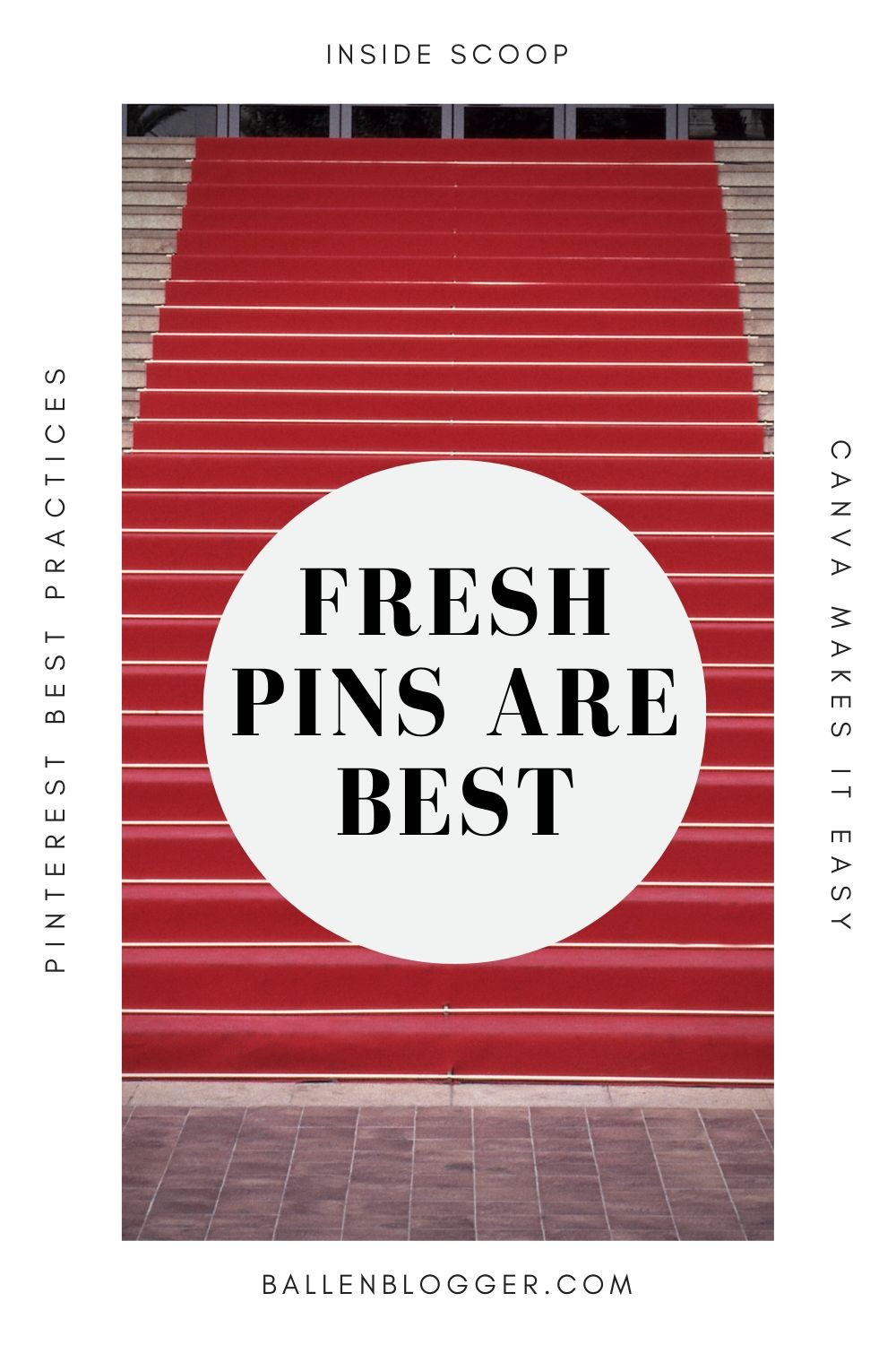 Along with fresh pins being good for the user experience, they are also preferred by Pinterest. Pinterest has an algorithm for ranking and distributing pins. 
