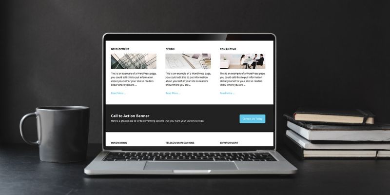 The Executive Pro Theme is child theme of the Genesis Framework for WordPress. It can be purchased from StudioPress or as a package from WP Engine with WordPress Hosting.
