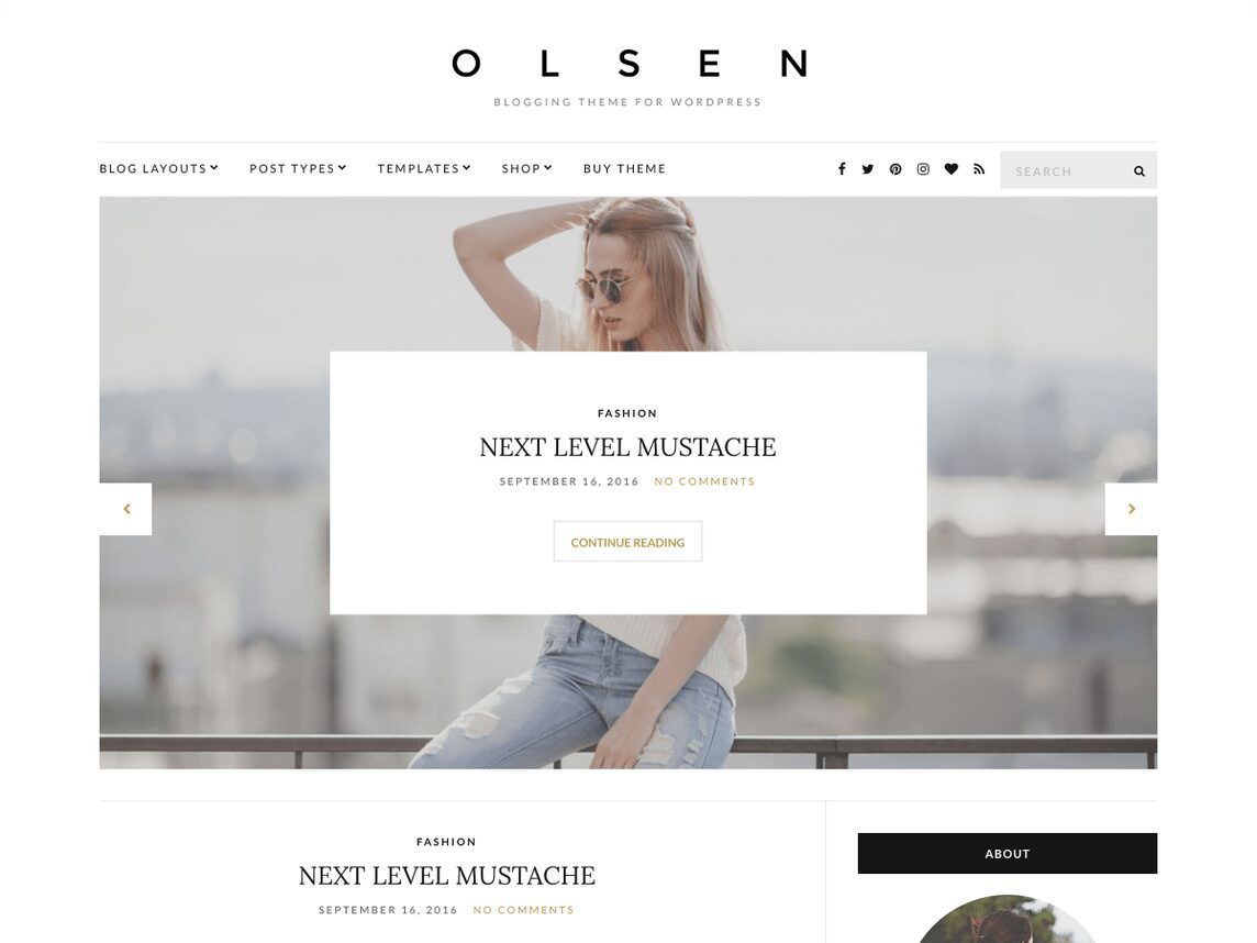 Olsen Light is a beautiful theme for those who are looking to give off an air of professionalism in the business world. 
