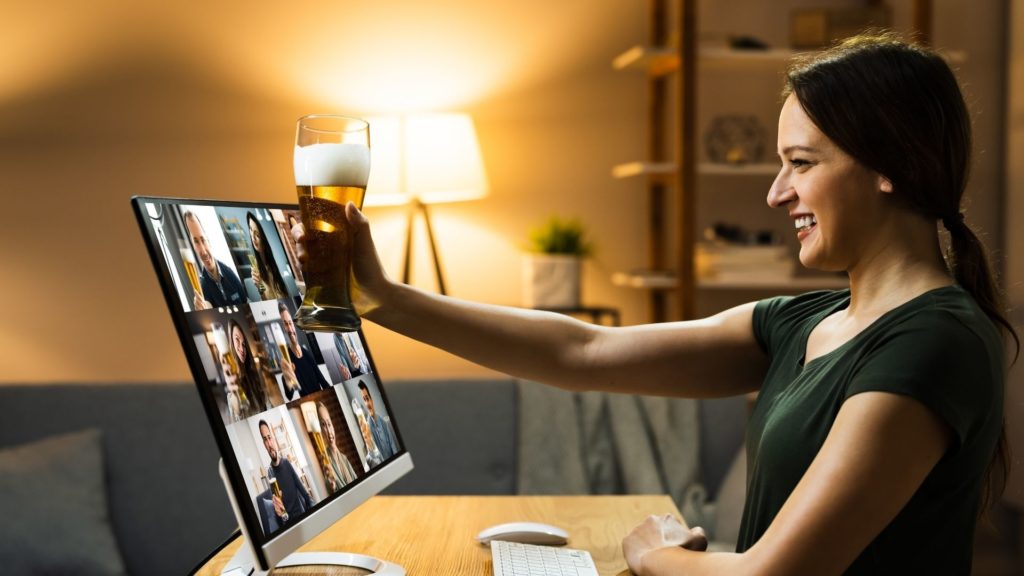 Schedule a time after work to get together with everyone over Zoom with a beverage of their choice. The only rule should be that there's no discussion of work – this is time to get to know each other!