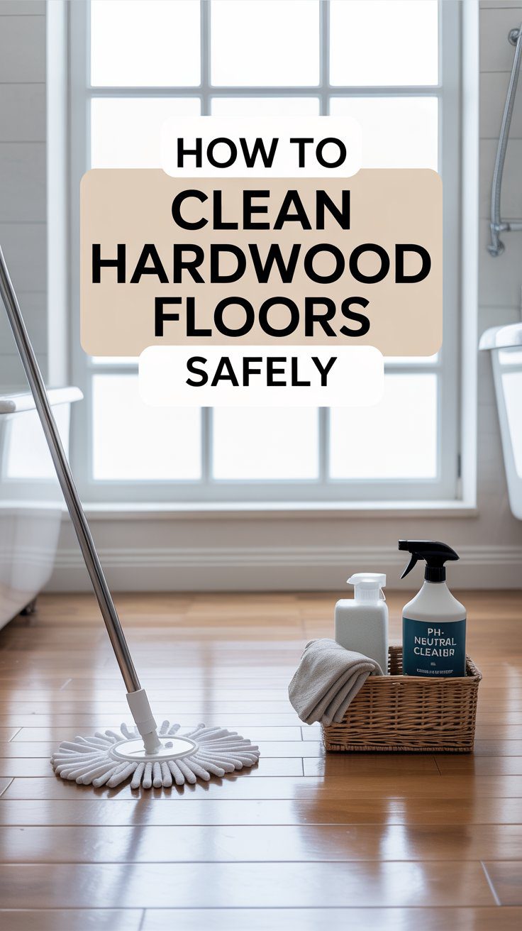 Learn how to safely clean prefinished hardwood floors with simple tools and techniques, as sunlight brightens a spotless room ready for care.