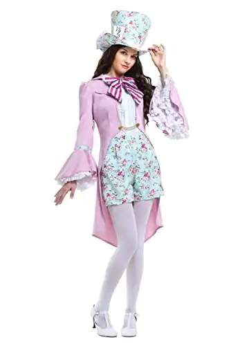 Enchanting Tea Party: Women's Pink Mad Hatter Costume