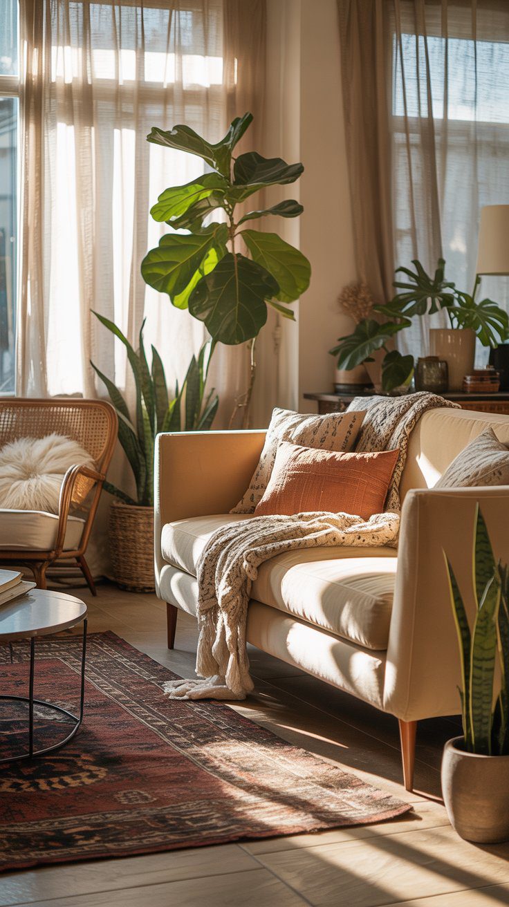 This Isn't Just Decor—It's a Whole Mood: Mid-Century Modern Meets Boho Magic