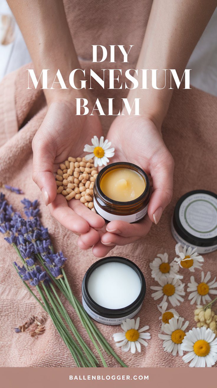 Discover how to make a soothing magnesium balm at home to relax your muscles and ease stress. Perfect for bedtime or post-workout!