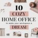 Let’s create a home office that you’ll actually love spending time in! Whether you're working full-time from home, tackling freelance gigs, or just need a peaceful nook for your creative projects, these cozy home office ideas will transform your space into a warm, inviting haven. Say goodbye to bland desks and harsh lighting and hello to a workspace that sparks joy and creativity!