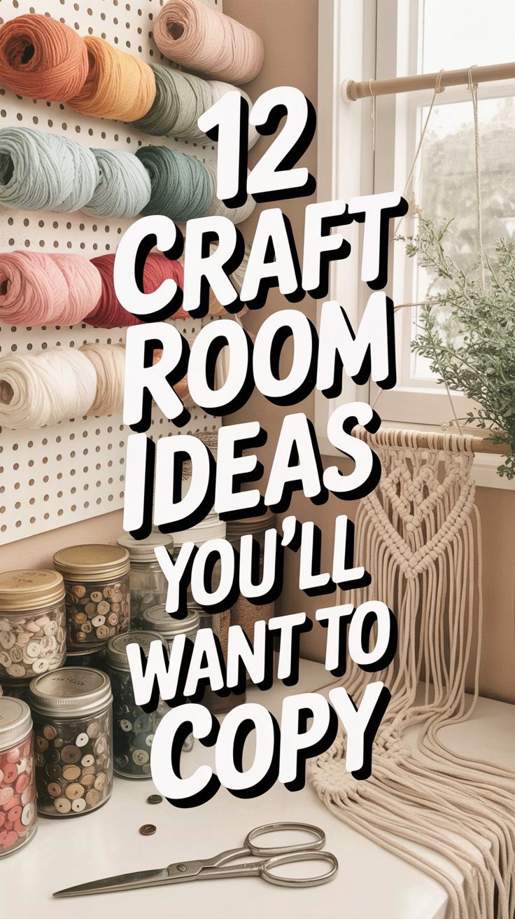 Discover a vibrant craft room brimming with colorful yarn, neatly organized supplies, and creative DIY touches. Get inspired by these 12 craft room ideas designed to spark creativity and transform your workspace.