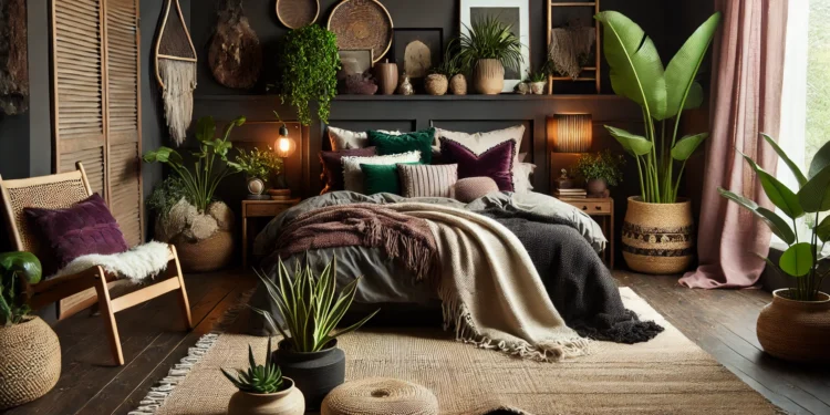 10 Stunning Color Palettes for a Dark Boho Bedroom Look