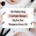 10 Flattering Curtain Bangs Styles for Women Over 50