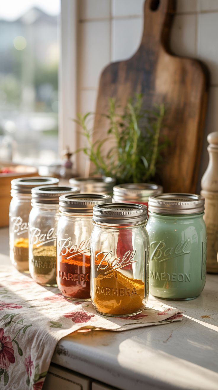 Homemade Herbal Infused Water Recipes in Mason Jars – DIY Kitchen Drinks, Sunlit Countertop Inspiration.