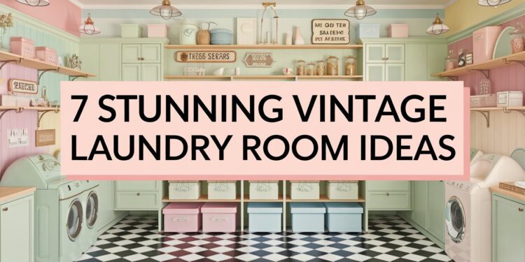 Transform Your Laundry Room: 7 Stunning Vintage Design Ideas
