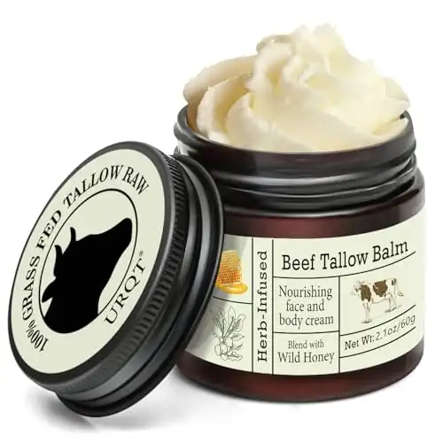 Organic Grass-Fed Whipped Beef Tallow and Honey Balm