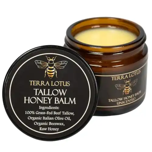 Terra Lotus - Organic Grass-Fed Beef Tallow Balm with Raw Honey