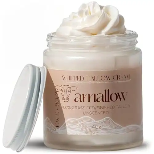 Amallow 100% Grass Fed Beef Tallow for Skin Care