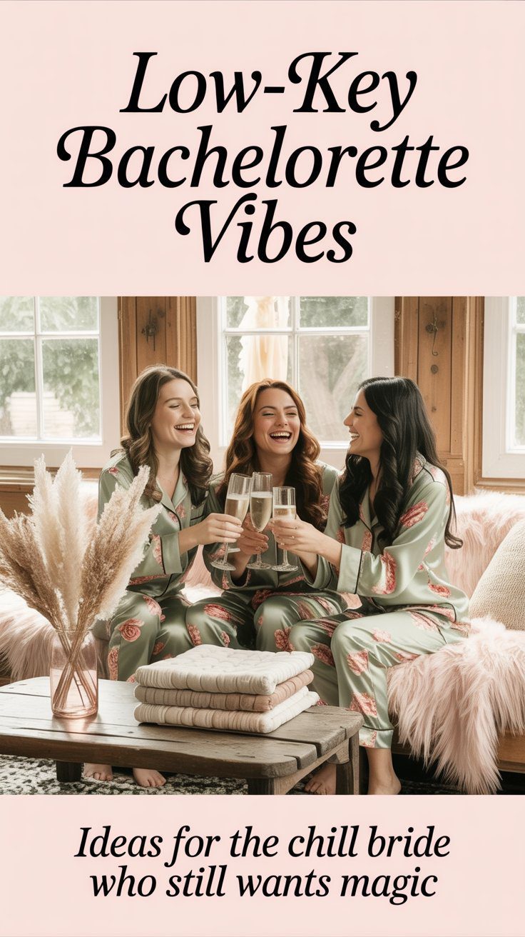 Celebrate in style with low-key bachelorette ideas perfect for the laid-back bride—think cozy vibes, matching pajamas, and sparkling toasts in a sunlit living room. Discover magical alternatives for a relaxed pre-wedding gathering.