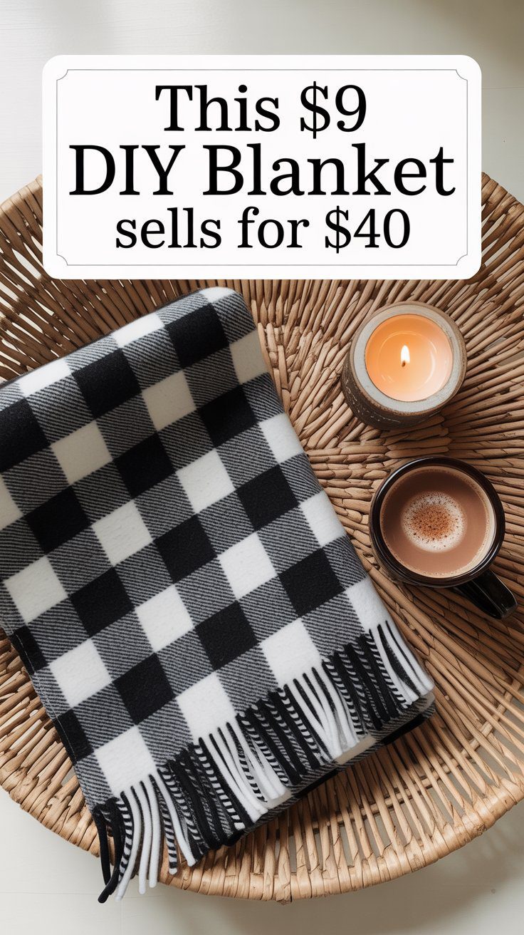 These are a cozy crowd favorite — perfect for gift-giving, couch weather, and bundled fall content. The best part? They’re beginner-proof. You just cut, tie, and boom: a warm, chunky throw that looks way more expensive than it is. No sewing machine needed.
