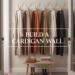How to Organize a Stylish Cardigan Wall: Neutral Closet Organization Ideas for Chic Sweater Storage and Home Decor.