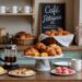 French Café Inspiration: Pastries, Croissants, Macarons, Coffee Bar & Cozy Table Decor – Parisian Pâtisserie Ideas.