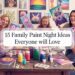 Fun Family Paint Night Ideas: Creative Art Projects & Inspiring Activities for Kids—DIY Painting at Home with Family and Children.