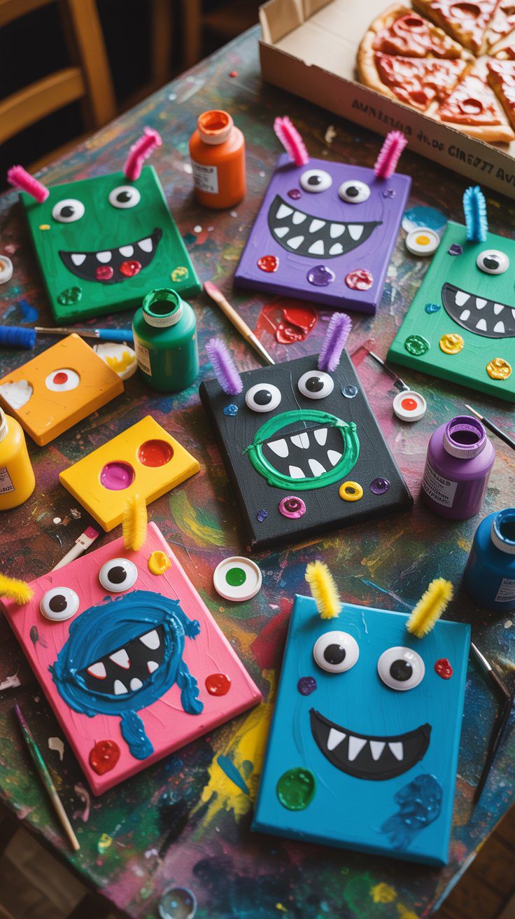DIY Monster Art Projects for Kids: Fun Craft Ideas with Paint, Googly Eyes & Recycled Materials for Creative Play.