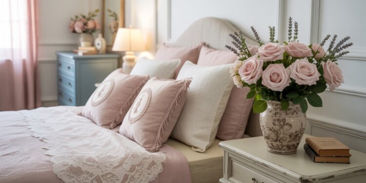 Romantic Feminine Bedroom Decor Ideas with Pink Accents and Cozy Elegance.
