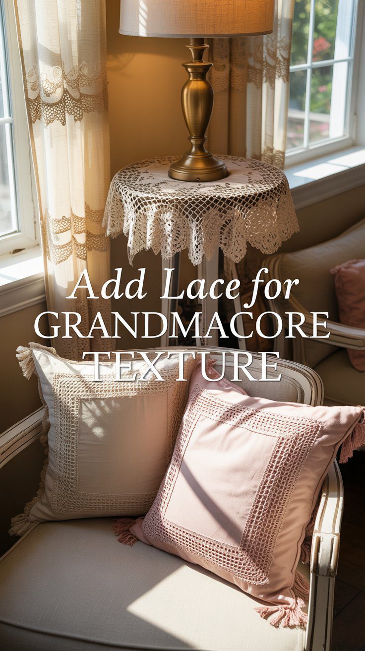In this article, you'll discover how adding lace to a sunlit grandmacore living room creates cozy vintage texture and timeless charm.