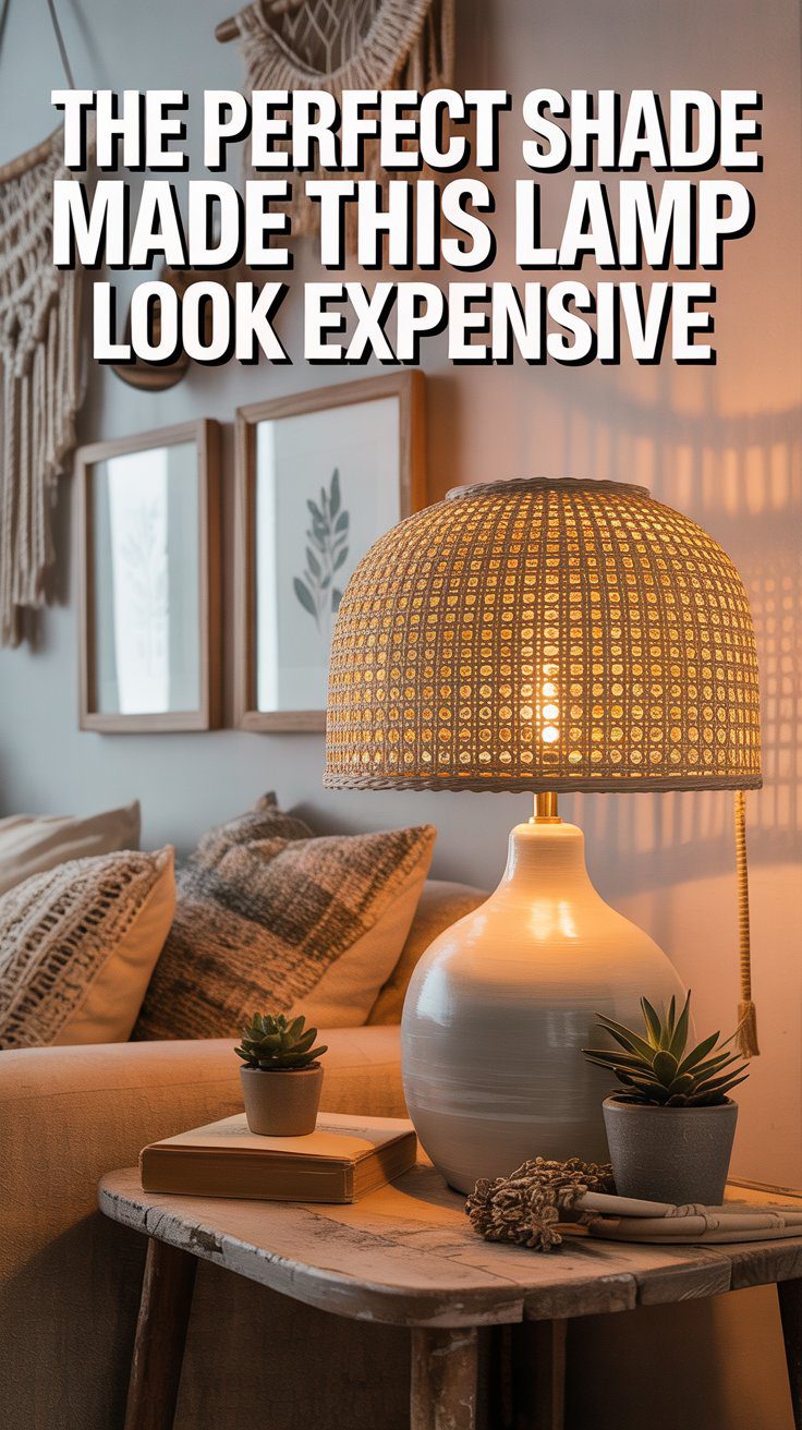 This is the moment your project crosses from upcycle to upgrade. Once that shade goes on, you’re holding a lamp that could have come from a high-end design shop.