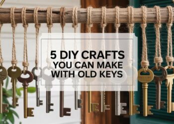 DIY Crafts Using Old Keys: Creative Upcycling Ideas for Home Decor – Repurpose Vintage Keys into Unique Handmade Projects.