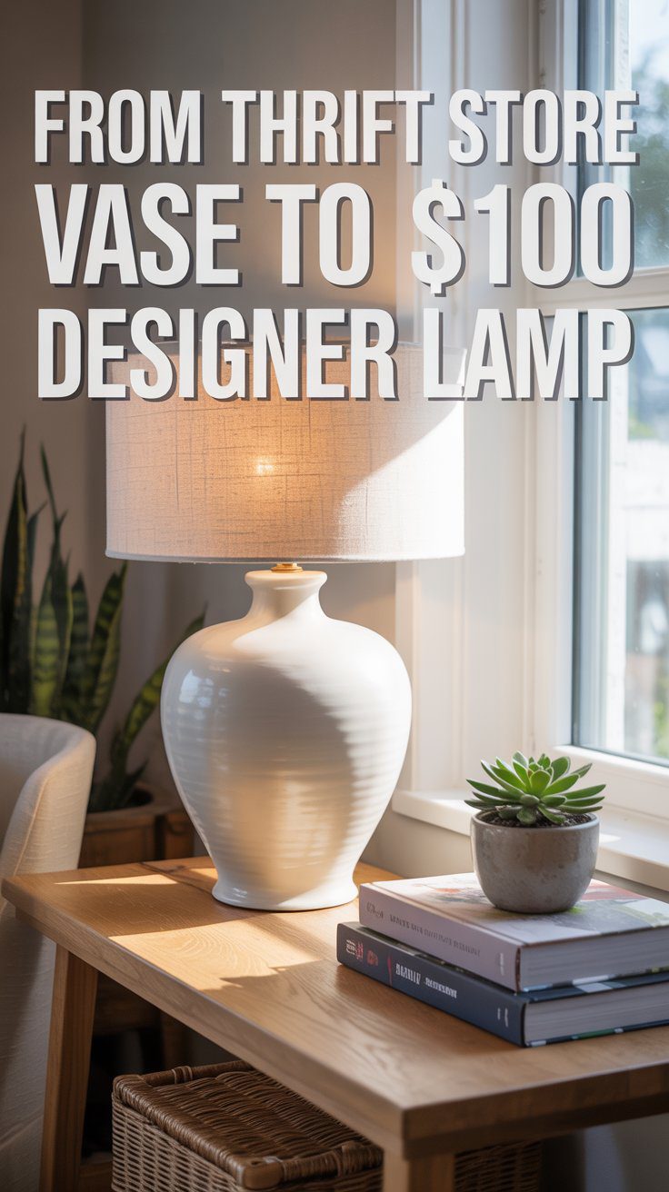 The foundation of every great lamp starts with an unexpected find. When you’re thrifting, look beyond what something is — and start imagining what it could become once it’s wired, painted, and glowing.