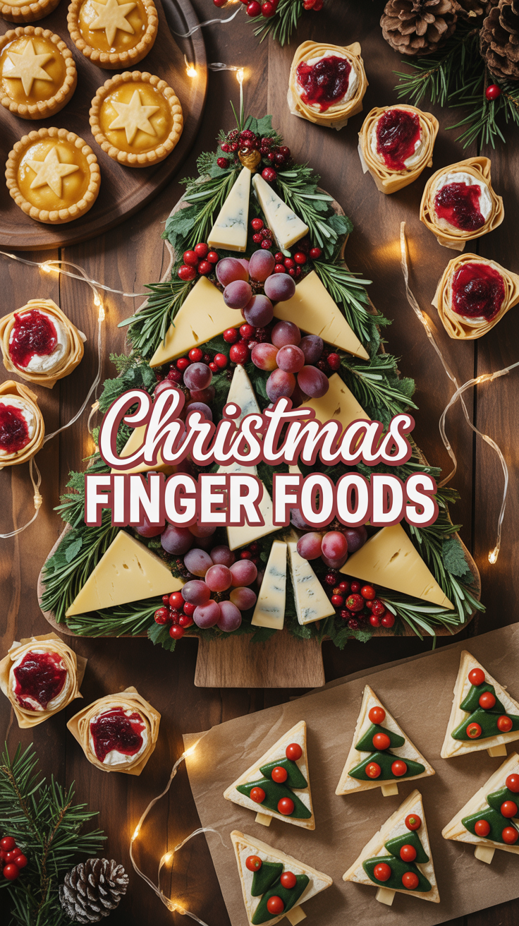 Get ready to wow your guests with these irresistible Christmas finger foods! From festive Christmas Tree Cheese Boards to Mini Christmas Tree Quiches, Cranberry Brie Bites, and Tortilla Pinwheels, these appetizers are sure to be the talk of the party. Easy to make, visually stunning, and packed with holiday flavors, these bite-sized treats are perfect for any Christmas gathering. Whether you’re hosting a cozy family dinner or a lively office party, these snacks will bring festive cheer and keep everyone happily munching throughout the season. Check out this collection of creative holiday appetizers that are guaranteed to steal the show!