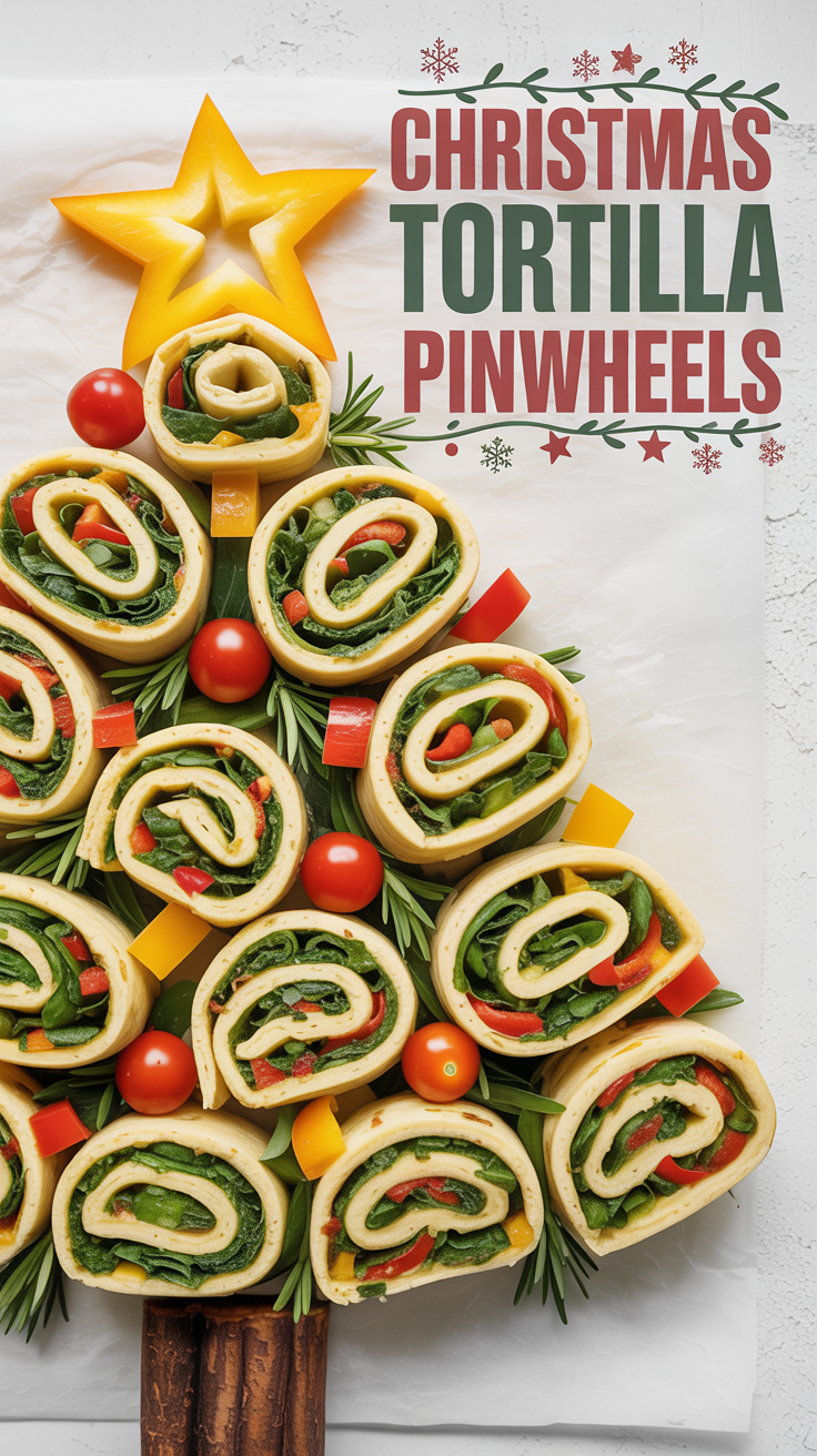 These Christmas Tree Tortilla Pinwheels are a fun and festive appetizer that’s perfect for holiday parties. With vibrant colors and a playful tree shape, these bite-sized pinwheels are packed with flavor and easy to assemble. Whether you're hosting a get-together or bringing a dish to share, these tortilla pinwheels will add a cheerful, creative touch to your spread. They're simple to make, visually stunning, and delicious—everything you need for a memorable holiday appetizer!