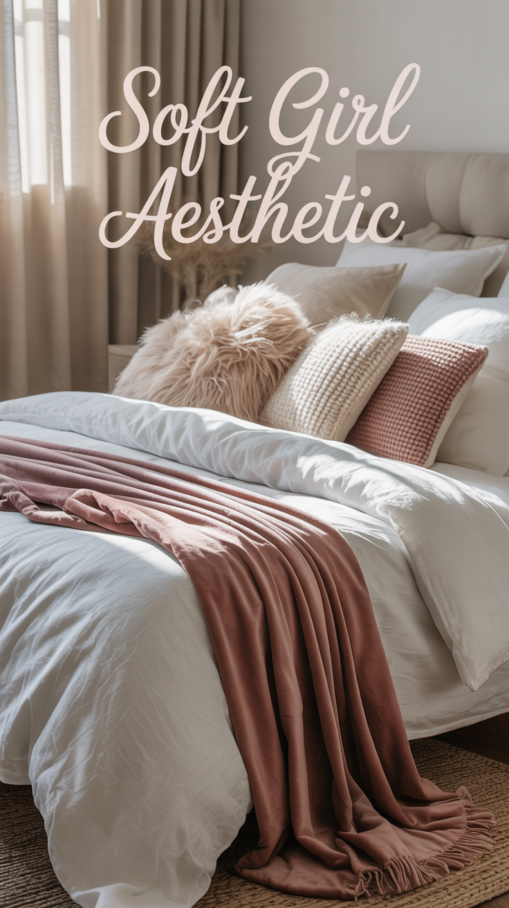 Soft textures are essential in creating a sanctuary. Think velvet throw blankets, soft cotton sheets, and fluffy throw pillows. The key is layering textures that invite you to relax and stay a while. Linen bedding is another great option for creating a light, airy feel while keeping things cozy and inviting.
