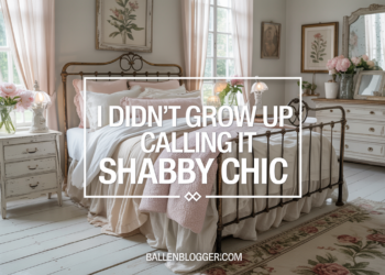 A cozy, vintage-inspired bedroom with floral touches, metal bedframe, and antiques. “This was just home decor to us.” As seen on shabby chic blog.