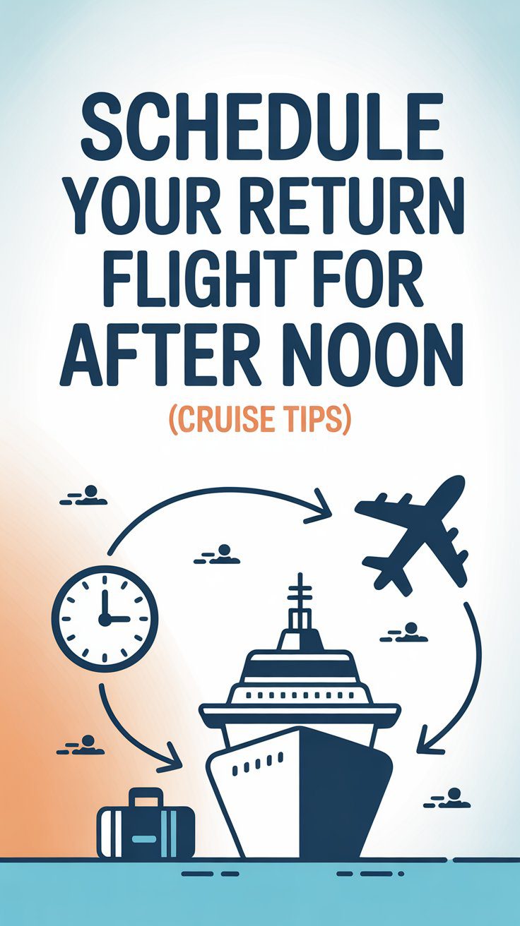 On your last day of the cruise, don’t make the mistake of booking a flight that departs too early. Even though the ship docks early in the morning, getting off the ship and to the airport takes time. You’ll need to wait for customs, retrieve your luggage, and potentially deal with crowds of fellow passengers all trying to leave at the same time. This can cause serious delays, and the last thing you want is to rush to the airport only to miss your flight.