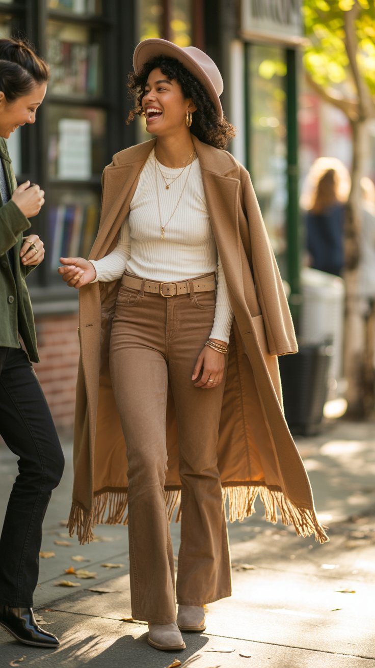 This simple three-step process—neutral base, one hero piece, and multiple accessories—is the blueprint for creating a boho winter look that feels layered, intentional, and incredibly stylish, without being complicated at all.