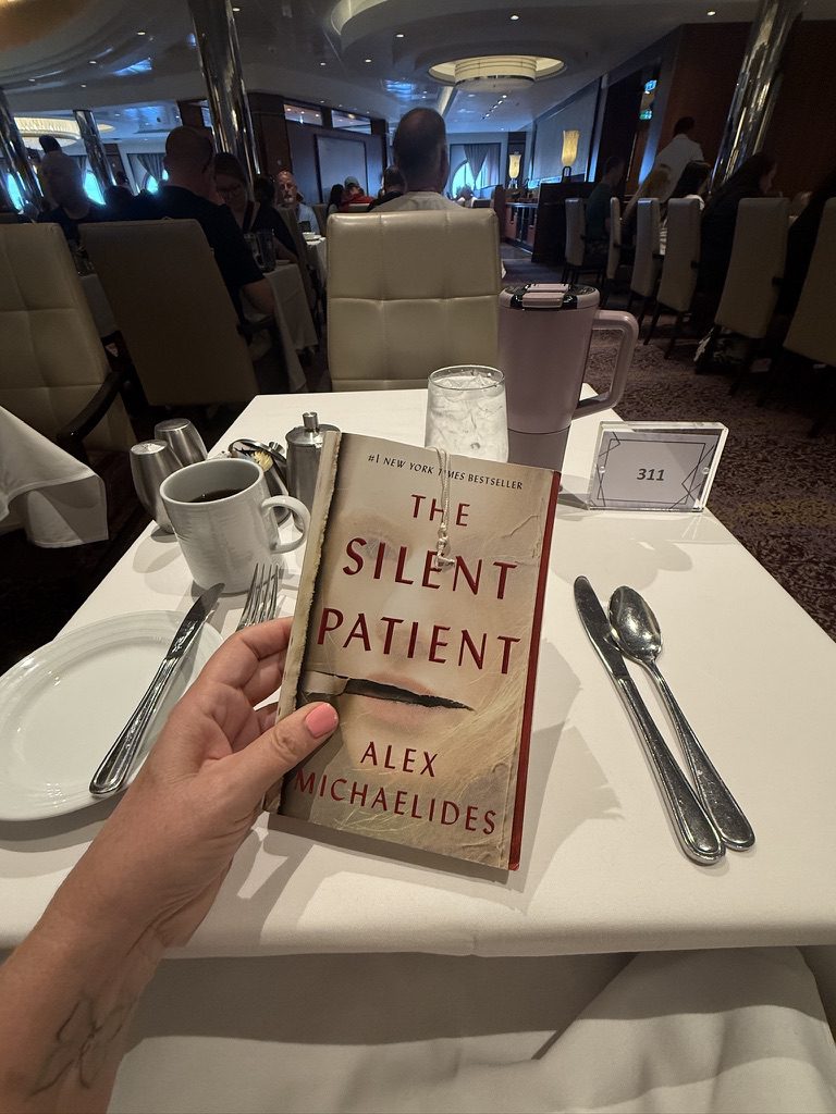 If I'm alone on the cruise, I want to make sure that I get a nice table by myself rather than getting seated with another couple of a family which is, for me, awkward. If I'm with a friend or family member, I'll try to find a nice two-seater by a window. Once I find it, I can ask the host for that table every night.