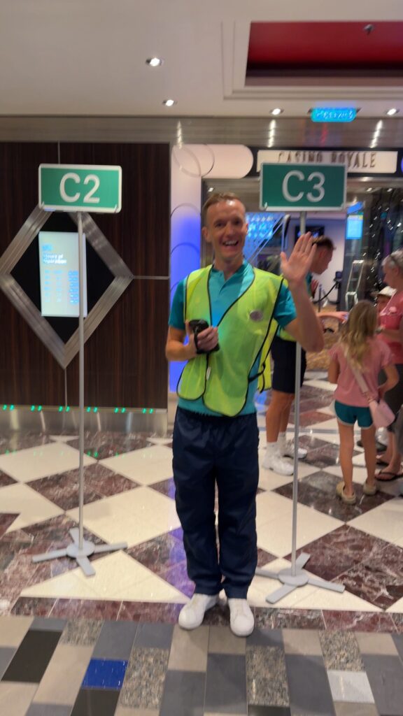 The first thing I do when I step onto the ship is head straight to the muster station. It’s a non-negotiable part of the process, and trust me, it’s something I’ve learned the hard way over the years. The muster drill might not be glamorous, but it’s essential for safety, and it sets the tone for the rest of the cruise. Once I get that out of the way, I can relax and start enjoying the vacation. It's a quick task, but I always feel better knowing I’ve followed all the necessary steps and am ready for whatever comes next.