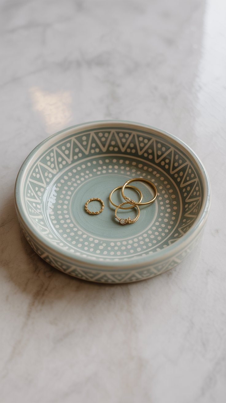 This little air-dry clay trinket dish is simple, stylish, and totally addictive to make. Think of it as your clay warm-up: squish, roll, shape, and decorate your way to something that looks like it came straight from a boutique shelf.You’ll learn how to roll out the perfect slab, carve cute geometric patterns, and layer dreamy paint shades that give off a glazed, ceramic vibe — all without a kiln. There’s stamping, dotting, and even a little shimmer at the end that makes it sparkle when the light hits.It’s the kind of project you can finish in a weekend, show off on your dresser, and immediately say, “Wait… I actually made that!”