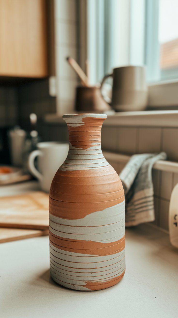 This project is where your clay skills start to level up — but in the most relaxing, almost meditative way. There’s something so satisfying about rolling those long coils and watching them stack into shape like magic. This piece looks like something you'd find at a pottery market, but it’s 100% air dry clay and totally doable at home.You’ll learn the ancient coil-building technique — one of the oldest pottery methods in the world — and use it to sculpt a vase that feels rustic, modern, and completely handmade. Each line, curve, and imperfection adds to the charm. When finished, it’s the perfect home for dried flowers, grasses, or just as a statement piece on your shelf.