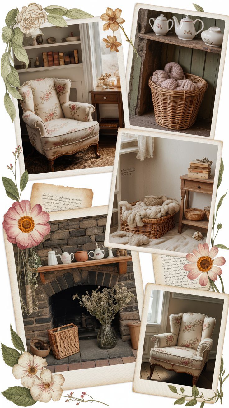 This is where the grandmacore magic really happens. The living room is the epicenter of comfort—a place designed for long conversations, afternoon naps, and curling up with a good book. It should feel layered, personal, and profoundly inviting.