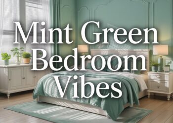 Design a Pinterest-inspired oasis: mint green walls, crisp white bedding, chic nightstands, lush plants, and sunlit serenity.