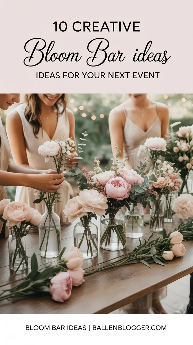 So, what exactly is a bloom bar? Think of it as a DIY station, but for gorgeous flowers. It's an interactive setup where your guests get to play florist for a day, designing and creating their own custom floral arrangements to take home.