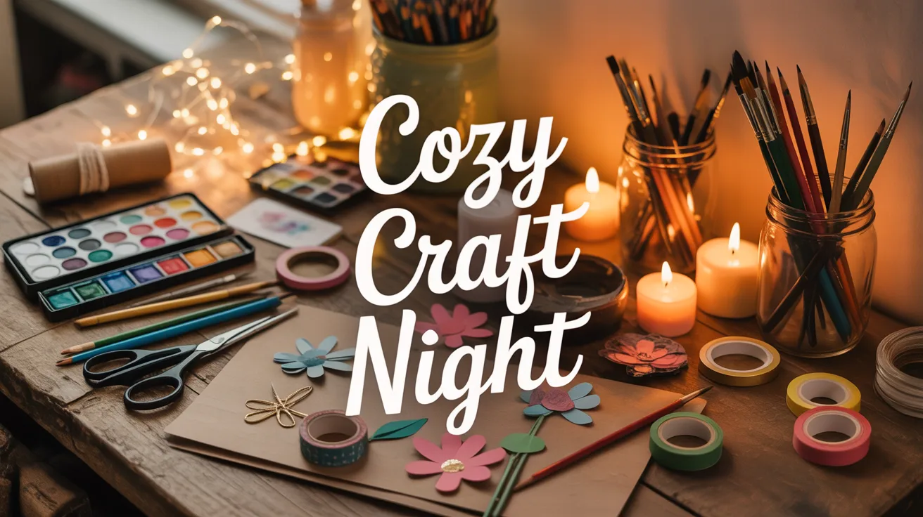 Elevate your next gathering with Cozy Craft Night—stocked with supplies, candles, fairy lights, and DIY inspo for adults.